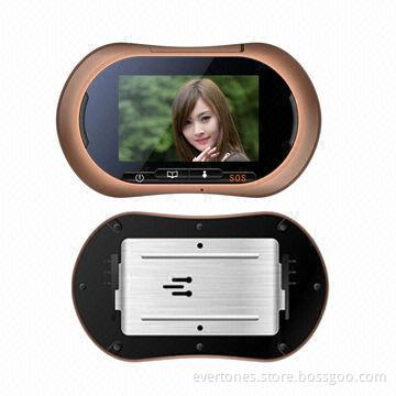 Auto recording door peephole viewer